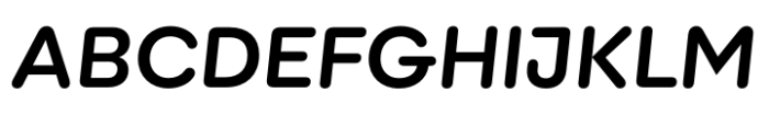 Fixga Semi Bold Italic Font UPPERCASE