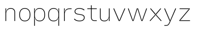 Fixo Pro Thin Font LOWERCASE