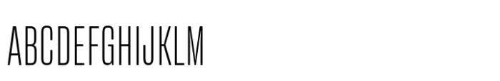 Fixture Condensed Extra Light Font UPPERCASE