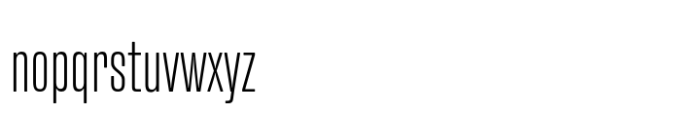 Fixture Condensed Extra Light Font LOWERCASE