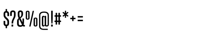 Fixture Condensed Regular Font OTHER CHARS