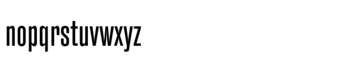 Fixture Condensed Regular Font LOWERCASE