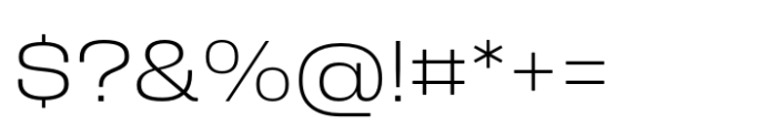 Fixture Expanded Extra Light Font OTHER CHARS
