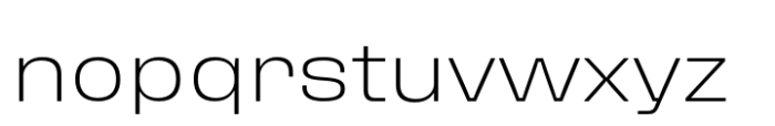 Fixture Expanded Extra Light Font LOWERCASE