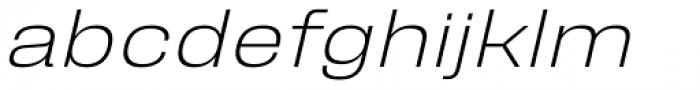 Fixture Italic Expanded Extra Light Font LOWERCASE