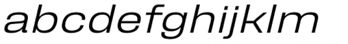 Fixture Italic Expanded Light Font LOWERCASE