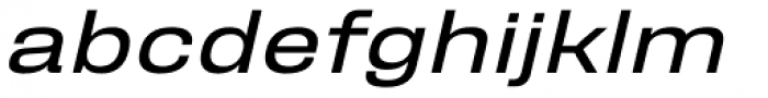 Fixture Italic Expanded Regular Font LOWERCASE