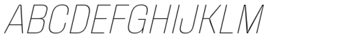 Fixture Italic Thin Font UPPERCASE