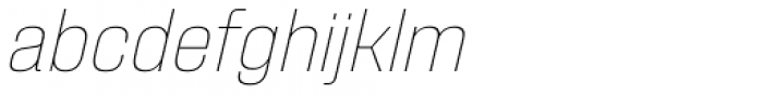Fixture Italic Thin Font LOWERCASE