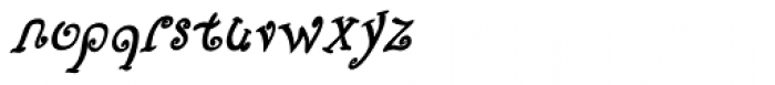 Fizgiger Alternate Bold Oblique Font LOWERCASE