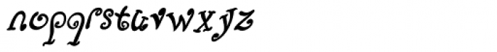 Fizgiger Bold Oblique Font LOWERCASE