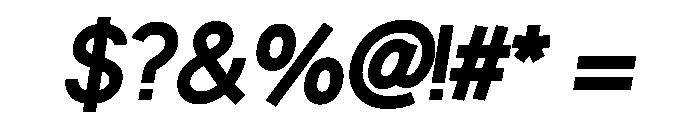 Fiction BoldOblique Font OTHER CHARS