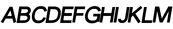 Fiction BoldOblique Font UPPERCASE