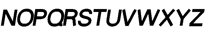 Fiction BoldOblique Font UPPERCASE