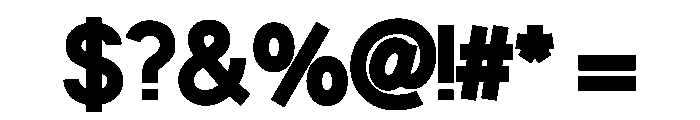 Fiction ExtraBold Font OTHER CHARS