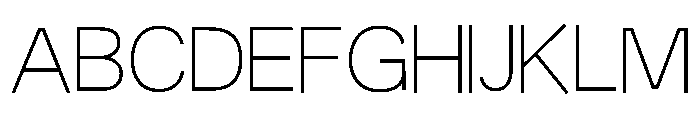 Fiction ExtraLight Font UPPERCASE