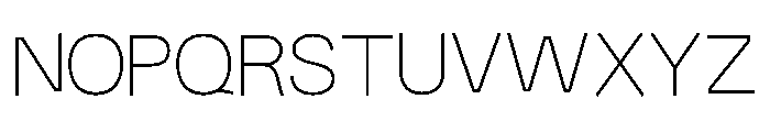 Fiction ExtraLight Font UPPERCASE