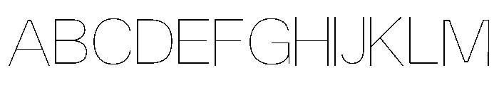 Fiction Hairline Font UPPERCASE