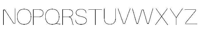 Fiction Hairline Font UPPERCASE