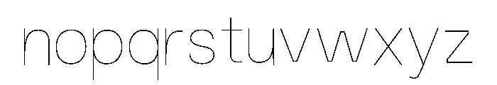 Fiction Hairline Font LOWERCASE