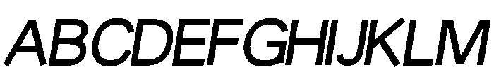 Fiction MediumOblique Font UPPERCASE