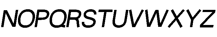 Fiction MediumOblique Font UPPERCASE