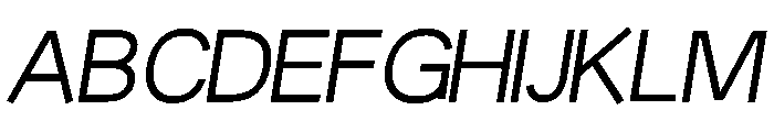 Fiction RegularOblique Font UPPERCASE