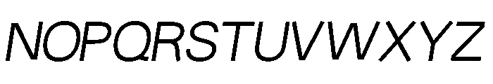 Fiction RegularOblique Font UPPERCASE