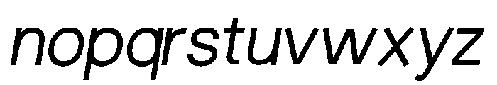 Fiction RegularOblique Font LOWERCASE