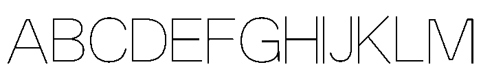 Fiction Thin Font UPPERCASE