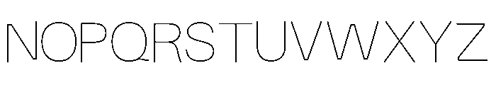 Fiction Thin Font UPPERCASE