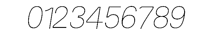 Fiction ThinOblique Font OTHER CHARS