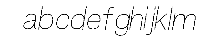 Fiction ThinOblique FONT