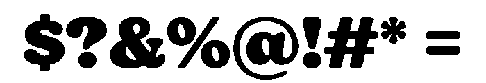 Fields BigUltra Font OTHER CHARS