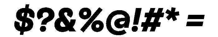 FigGrotesk BlackItalic Font OTHER CHARS