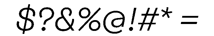 FigGrotesk BookItalic Font OTHER CHARS