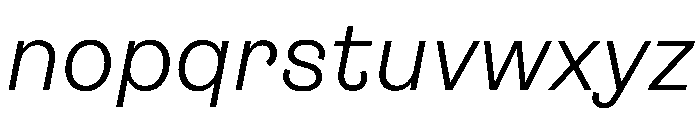 FigGrotesk BookItalic Font LOWERCASE