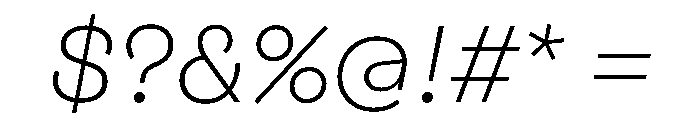 FigGrotesk LightItalic Font OTHER CHARS