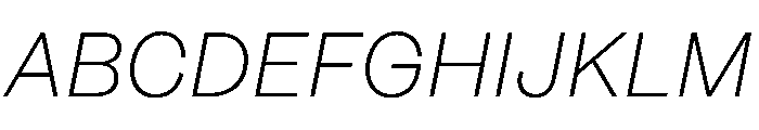 FigGrotesk LightItalic Font UPPERCASE