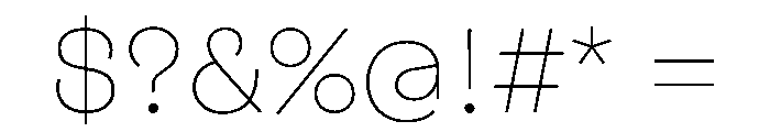 FigGrotesk Thin Font OTHER CHARS