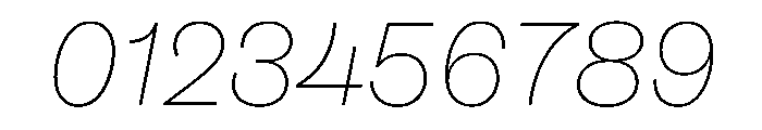 FigGrotesk ThinItalic Font OTHER CHARS
