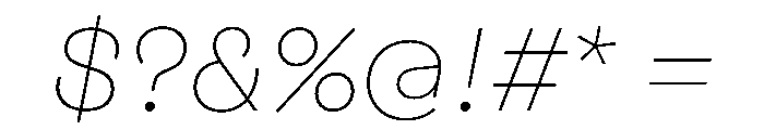 FigGrotesk ThinItalic Font OTHER CHARS