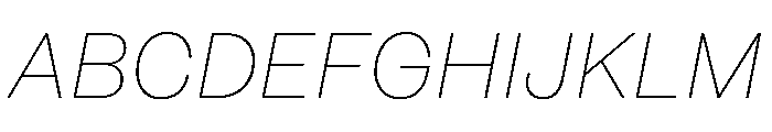 FigGrotesk ThinItalic Font UPPERCASE