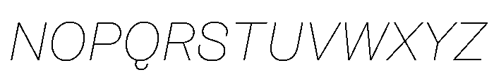 FigGrotesk ThinItalic Font UPPERCASE