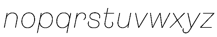 FigGrotesk ThinItalic Font LOWERCASE