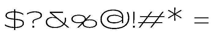 Figiel Light Instance Font OTHER CHARS