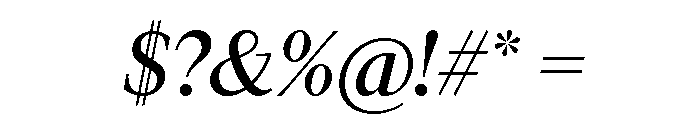 FinancierDisplayVF Italic Font OTHER CHARS