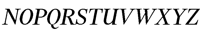 FinancierDisplayVF Italic Font UPPERCASE