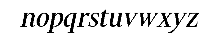 FinancierDisplayVF Italic Font LOWERCASE