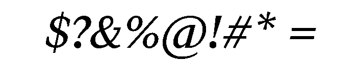 FinancierTextVF Italic Font OTHER CHARS